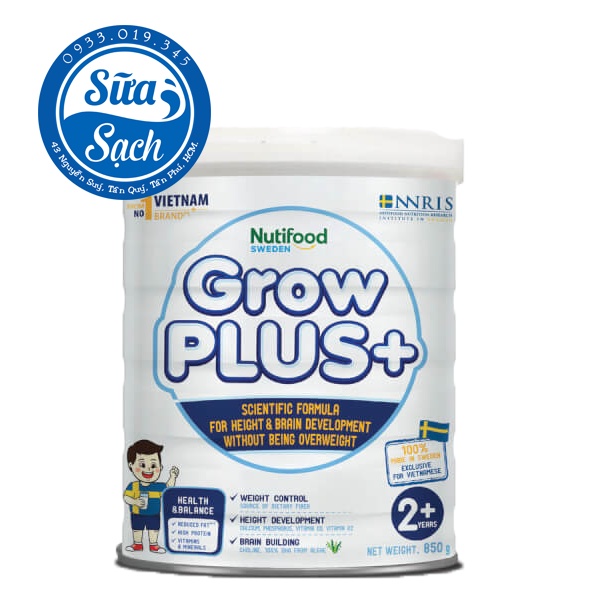 Sữa Bột Nuti Grow Plus Trắng/Xanh/Đỏ 900gr/1.5kg (Date mới)