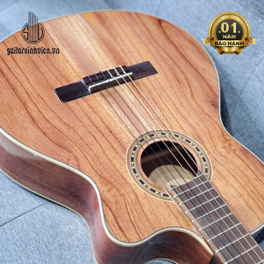 Đàn Guitar Classic Gỗ Nguyên Miếng Full Gỗ Hồng Đào Chất Lượng - HOT NHẤT - Đàn Guitar Giá Sinh Viên -  SV-FC2