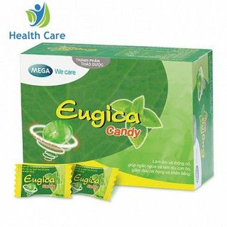 Kẹo Ngậm Thảo Dược Giảm Ho Eugica Candy Hộp 100 Viên