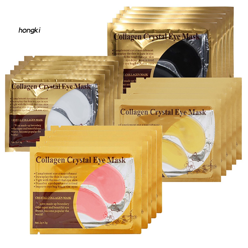 Set 10 Mặt Nạ Mắt Collagen Dưỡng Ẩm Làm Săn Chắc Da Che Phủ Quầng Thâm