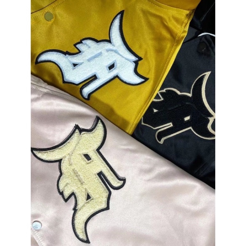 ⚡️⚡️Áo khoác FEAR OF GOD 5TH /Fear of God Satin Baseball Coach Jacket  Jacket FOG 5TH