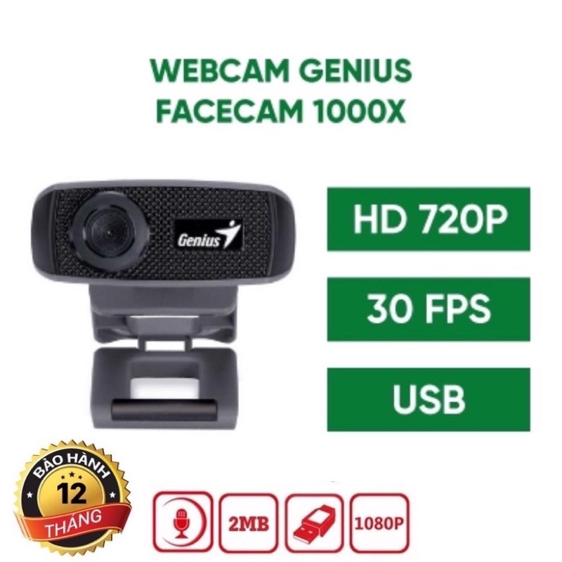 ❌ WEBCAM RS02 Genius FaceCam 1000X V2❌