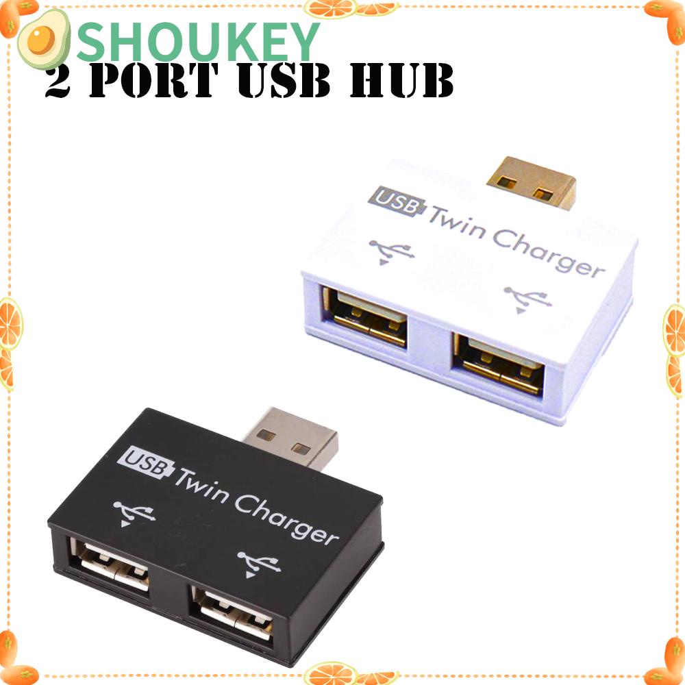 Bộ chia 2 cổng sạc USB tốc độ cao chuyên dụng với hai màu trắng/ đen tùy chọn