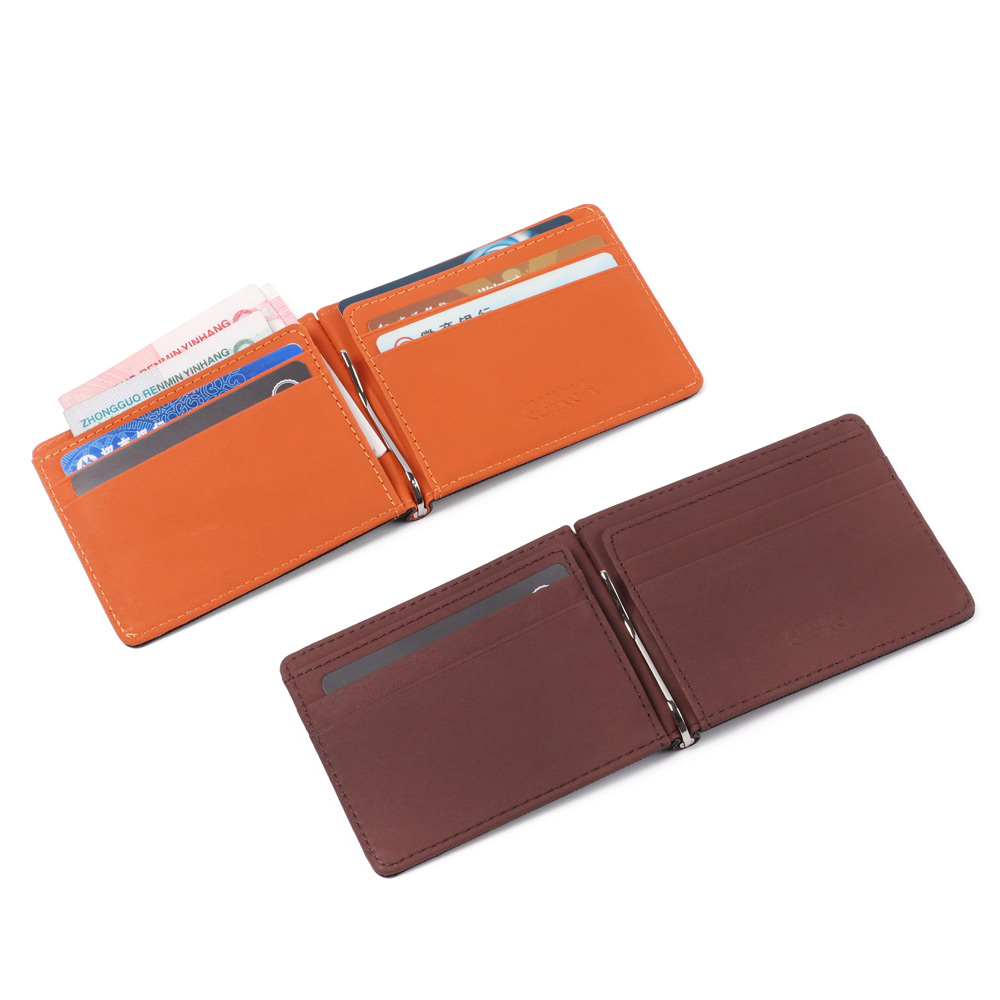 💎OKDEALS💎 Business Slim PU Leather Credit Card Sollid Thin Wallet Men Wallet