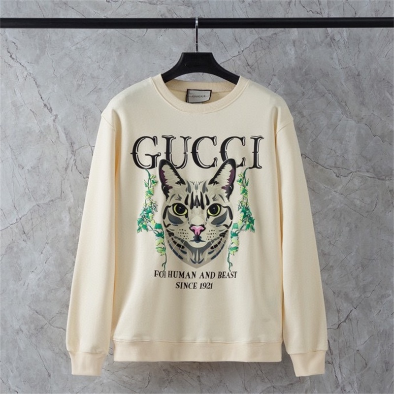 Áo Sweater Gucci Cổ Tròn Tay Dài Chất Liệu Cotton Cho Nam Và Nữ 9309