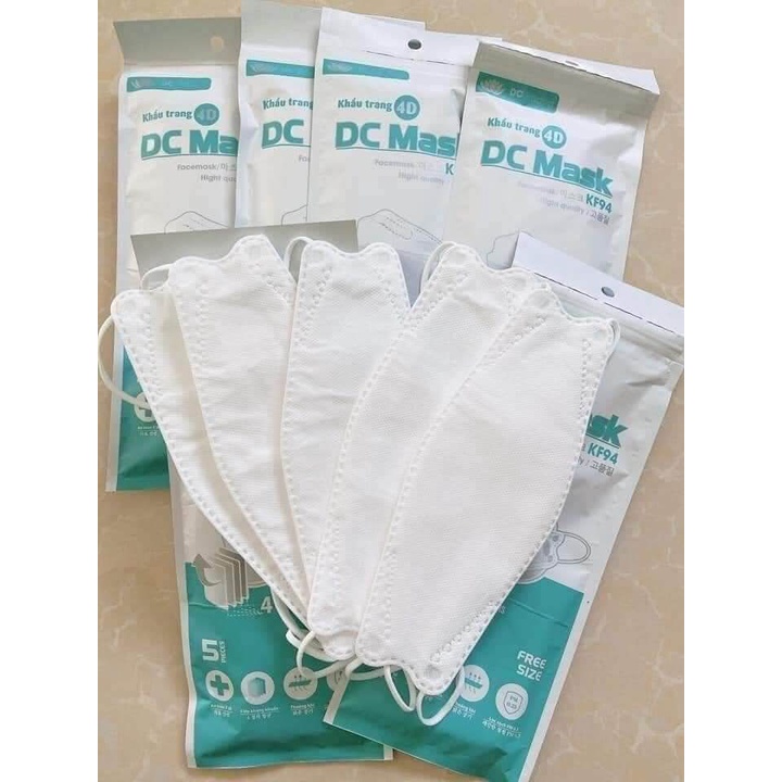 Khẩu trang 4D DC Mask KF94 lọc bụi mịn, kháng khuẩn 4 lớp