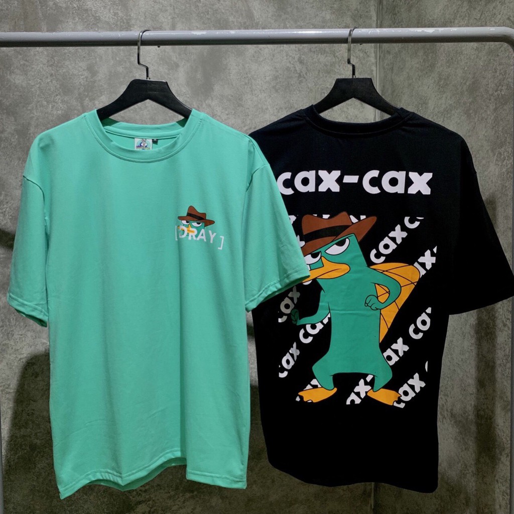 Áo thun unisex form rộng tay lỡ thú mỏ vịt Cax Cax oversize cotton thoáng mát | BigBuy360 - bigbuy360.vn