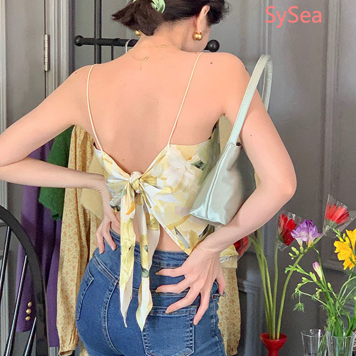 Áo Hai Dây In Hình Ảnh Thời Trang Mùa Hè Kiểu Dáng Gợi Cảm Cho Bạn Nữ