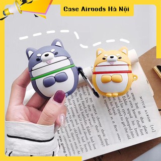 Case Airpods - Ốp Airpods 1/2 - Chó vòng nơ