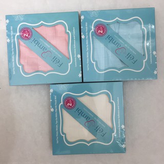 Khăn sữa sợi tre cao cấp Feli Bambi 33x33 sét 10c