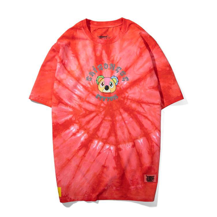 Áo Phông Loang Dye Tie Tee Mascot Phản Quang SGES Unisex Form Rộng Nam Nữ Streetwear