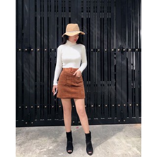 CHÂN VÁY TÚI ĐẮP KÈM BELT V024 (CHỈ CÒN ĐEN)