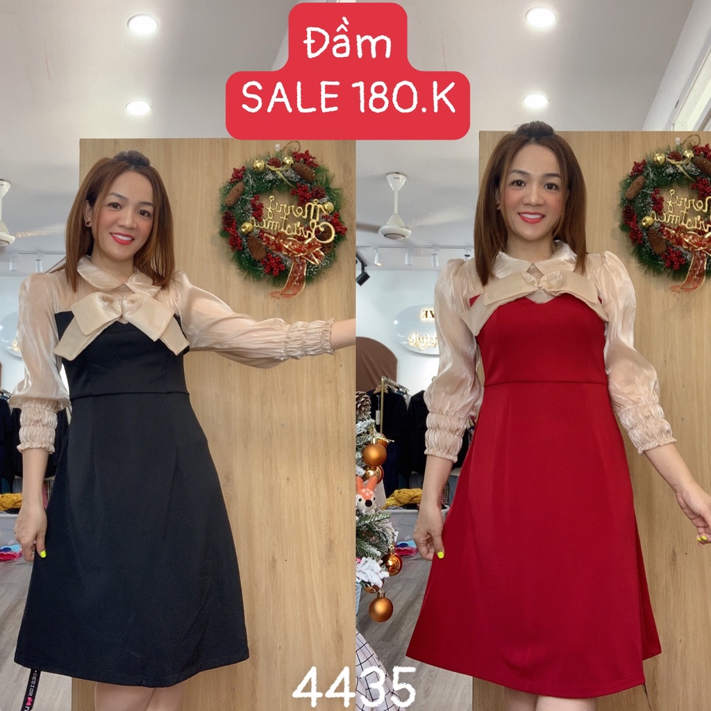 SALE Đầm BIGSIZE tay voan 4435