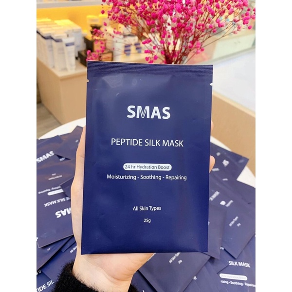 SMAS Mặt nạ dưỡng  da Peptide Silk Mask 24H Hydration Boost 25G Nhật Bản