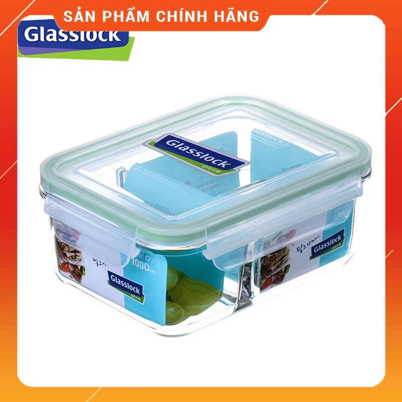 Hộp đựng thủy tinh chia ngăn GLASSLOCK 1000ml MCRK100