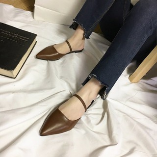 Dép nữ đế bệt mũi nhọn - 6328