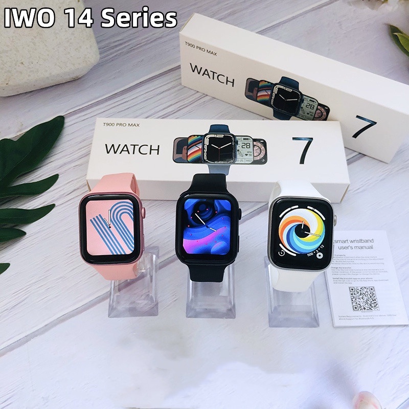 Đồng Hồ Thông Minh Bluetooth 2022 IWO 14 Series 7 T900 Pro MAX Đa Năng Kèm Phụ Kiện