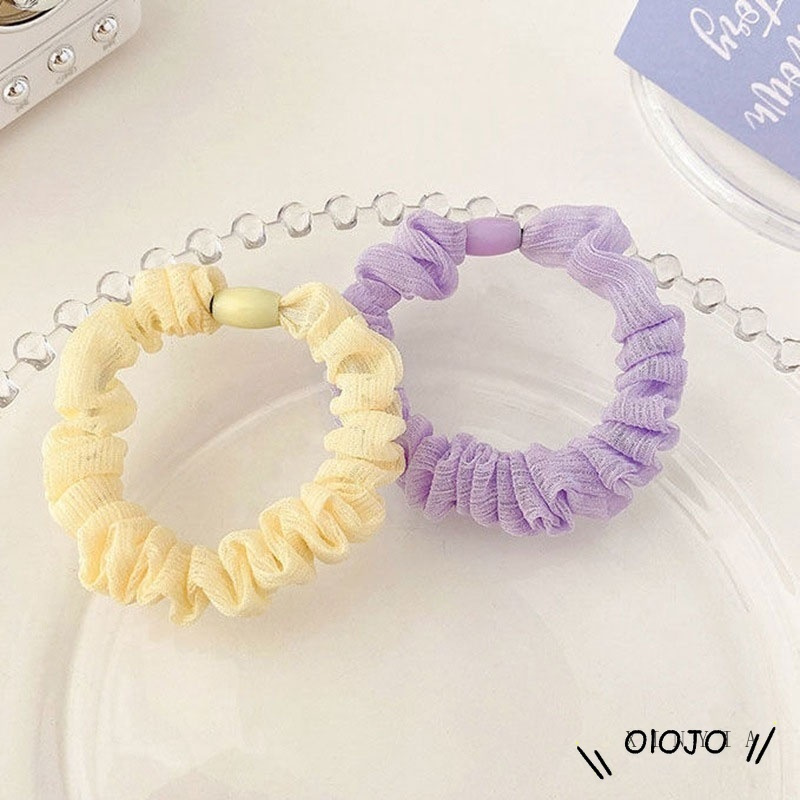 Dây cột tóc màu sắc ngọt ngào phong cách Hàn Quốc dành cho nữ