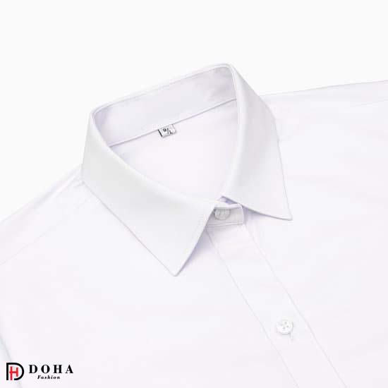 Áo Sơ Mi Trắng Nữ Tay Ngắn -  Áo Sơ Mi Công Sở Nữ Cotton Cao Cấp.