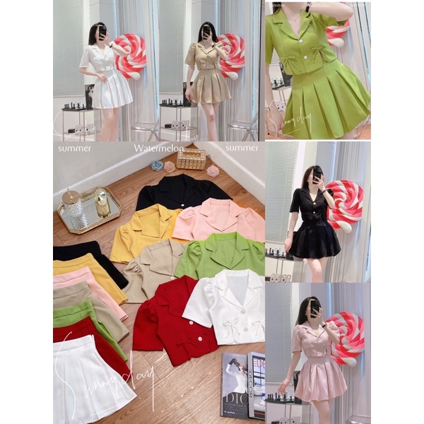 SÉT VEST ÁO XẺ TÀ PHỐI NƠ + CV XẾP LY