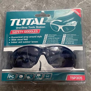 Kính bảo hộ lao động TOTAL TSP305 Kính đen bảo vệ thợ hàn, nhựa dẻo độ bền cao, thiết kế ôm trọn chắc chắn, thoải mái