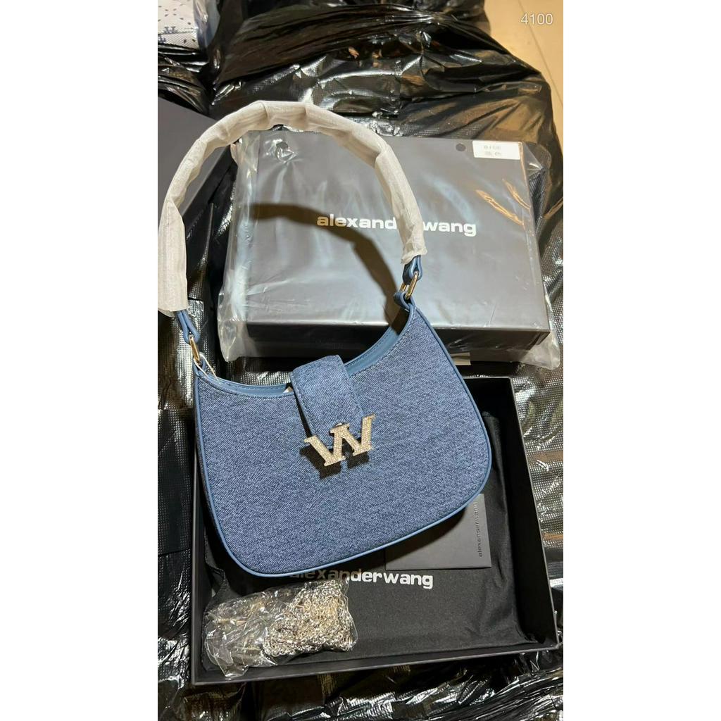 Túi Alex W Jean xanh bản new size 21cm HÀNG LOẠI 1