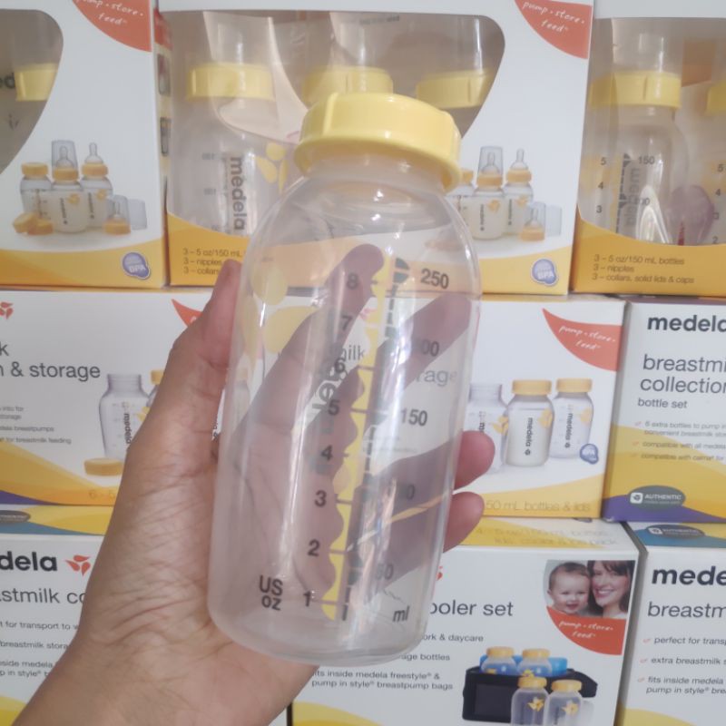 Bình trữ sữa Medela 150ml - 250ml logo in màu