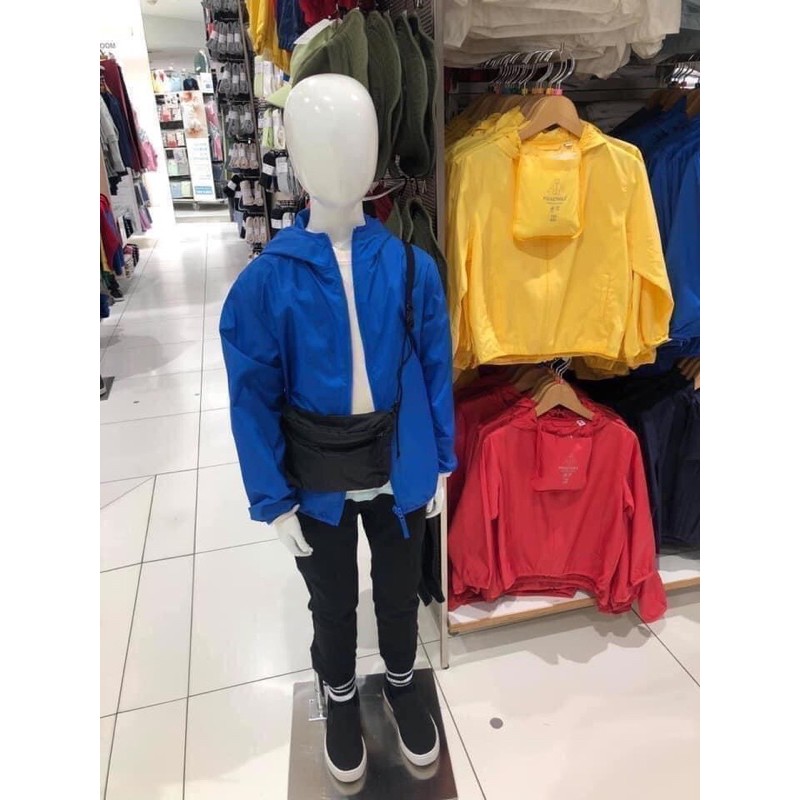 Áo gió chống tia UV trẻ em và sz người lớn