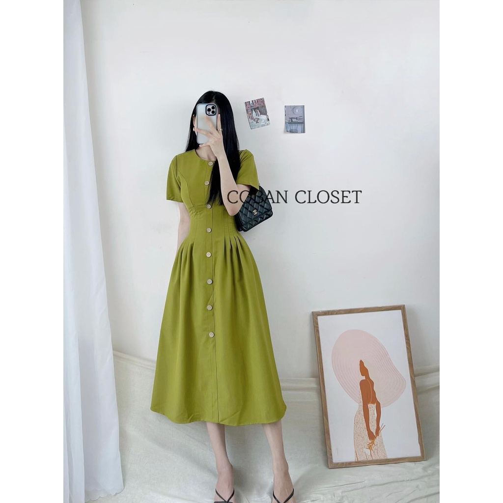 ĐẦM DÀI XẾP LY EO