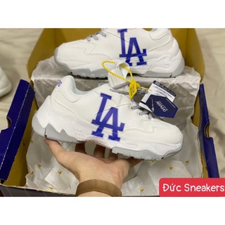 Giày Sneaker Mlb LA, Giày Thể Thao LA Da Bò Đế Cao Siêu Hot Siêu Xinh Full Size (36-43)