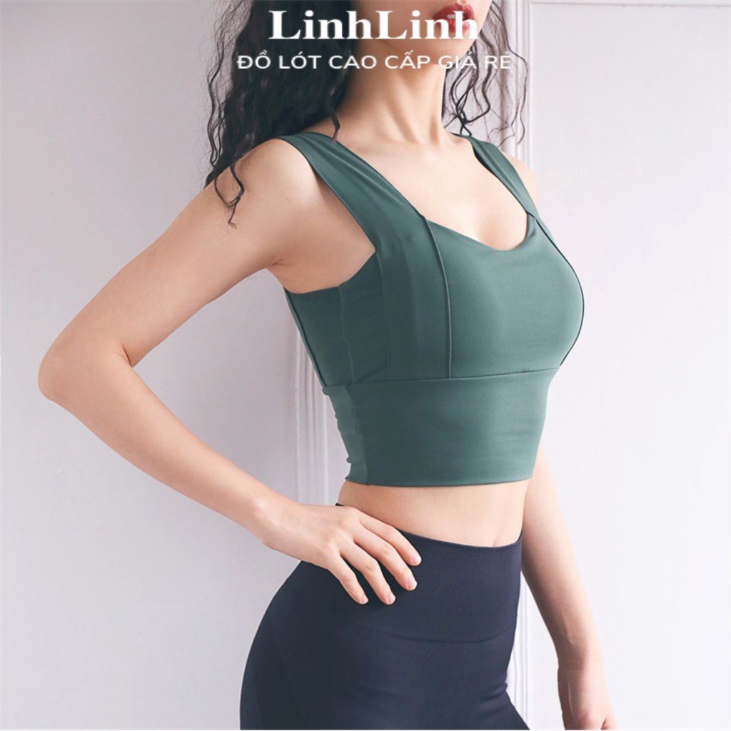 Áo Tập Gym Nữ ⭐ FREESHIP ⭐ Áo Bra Thể Thao Yoga Cotton Mút Dày Dặn A055