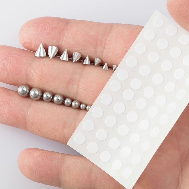 1 Set Khuyên Xỏ Mũi Bằng Thép Không Gỉ Kiểu Dáng Hình Học Thời Trang