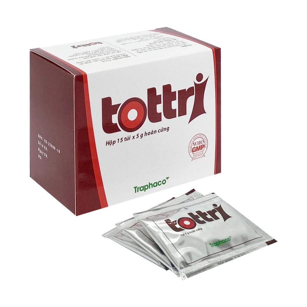 Tottri hộp 15 gói. Hỗ trợ trĩ nội, ngoại, đau rát, chảy máu khi đại tiện (Hàng chính hãng Traphaco)