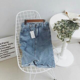 ❤CHÂN VÁY JEAN XẺ  ❤