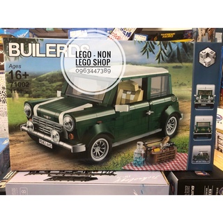 Lắp Ráp Builder Leji 71002 ( Ô Tô Du Lịch Mini Cooper Xanh Lá 1108 Mảnh )