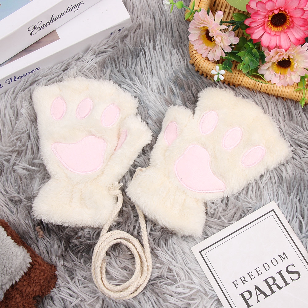 DIAOCHANO Lovely Warm Fluffy Winter Warm Plush Children Gloves