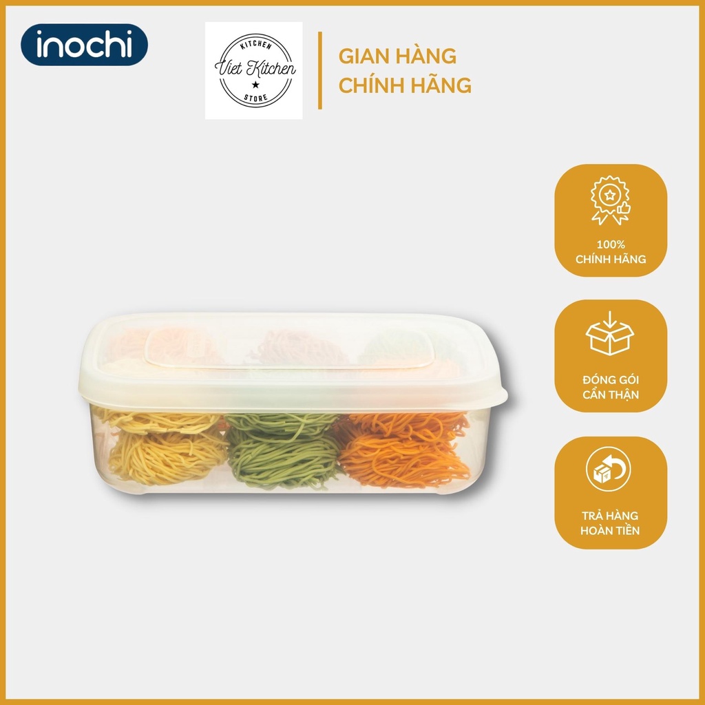 Hộp Nhựa Đựng Thực Phẩm Thức Ăn Hokkaido Vietkitchen Chữ Nhật Cao Cấp Trong Suốt Kín Chịu Nhiệt Cao Inochi Chính hãng