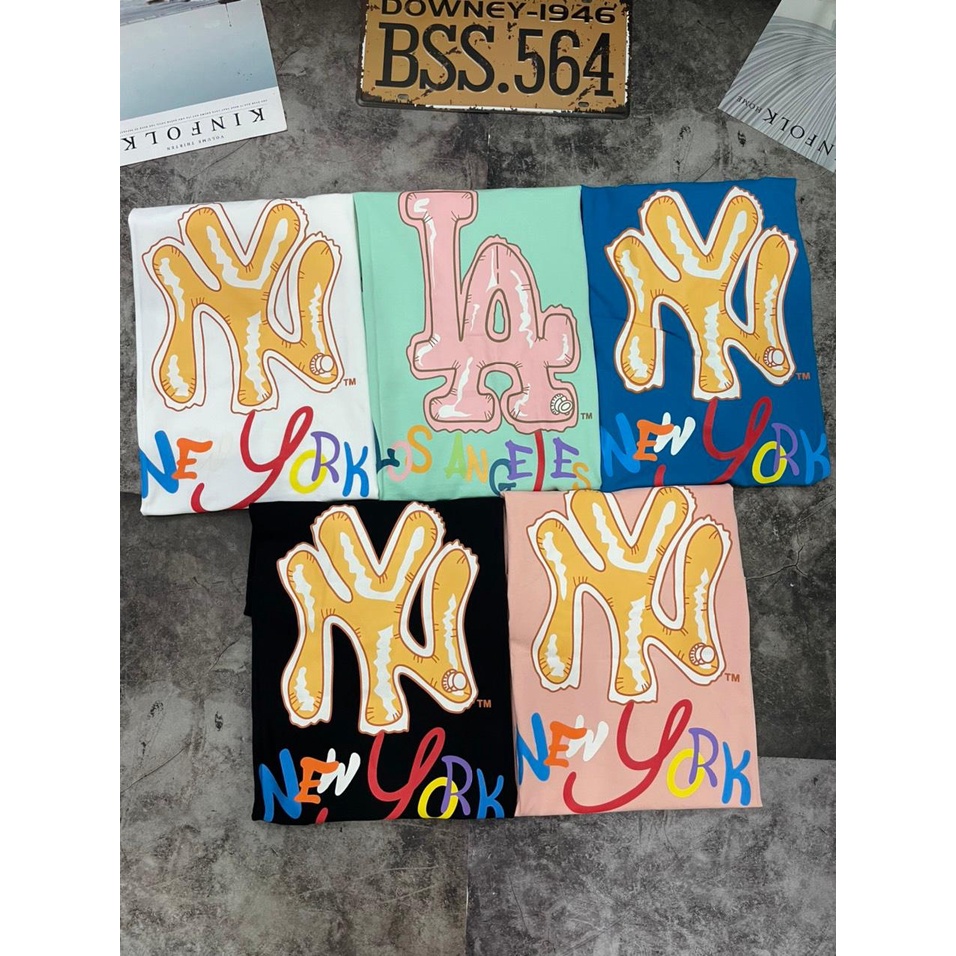 Áo Thun Unisex Chất Cotton 100% Màu Trắng/Đen/Hồng/Xanh Lam/Xanh Mint