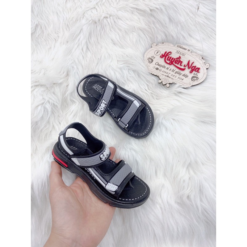 Dép sandal quai hậu nhựa bé trai size 24-28