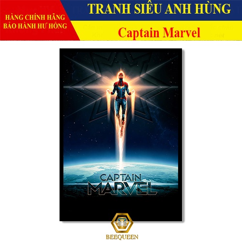[MS51-75] Tranh Siêu Anh Hùng Captain Marvel - Đại úy Marvel