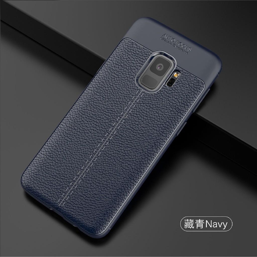 Ốp điện thoại da PU silicon mềm sang trọng cho Samsung Galaxy S9