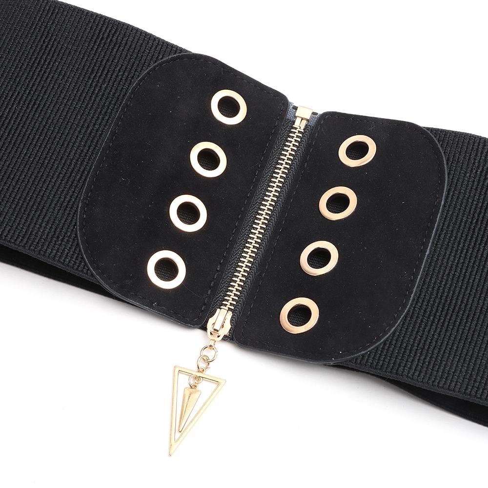 Thắt Lưng Corset Hình Tam Giác Khoét Rỗng Có Khóa Kéo