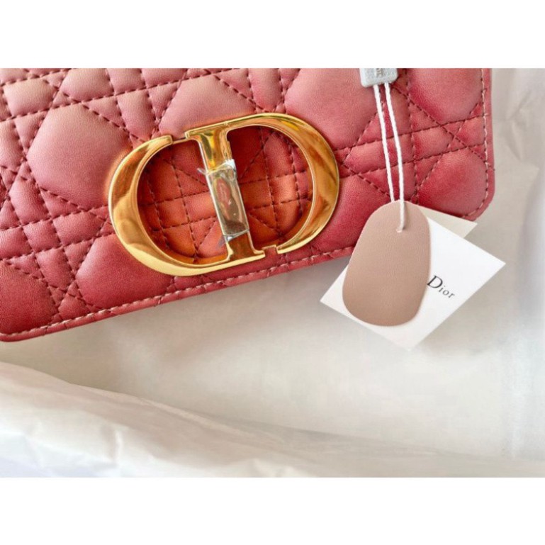 Túi xách nữ Dior caro 2 màu pha(hồng&xanh)phom chuẩn căng đét