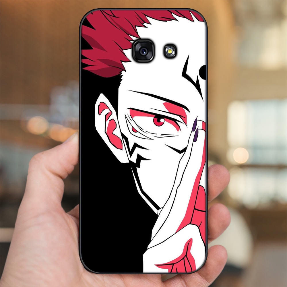 Ốp lưng Samsung A3 2017, A5 2017, A7 2017 viền đen in hình Yuji Jujutsu Kaisen