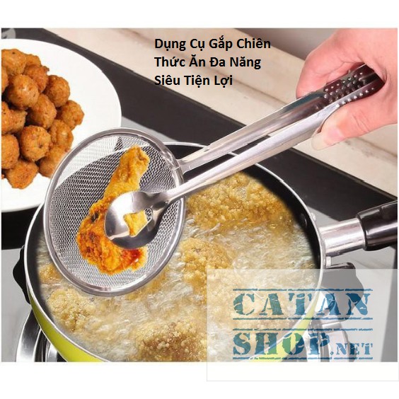 Dụng cụ gắp chiên,kẹp thức ăn đa năng tiện lợi- GD410-KepChaGio