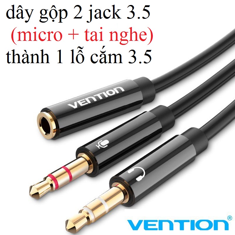 jack chia tín hiệu tai nghe Vention BBTB