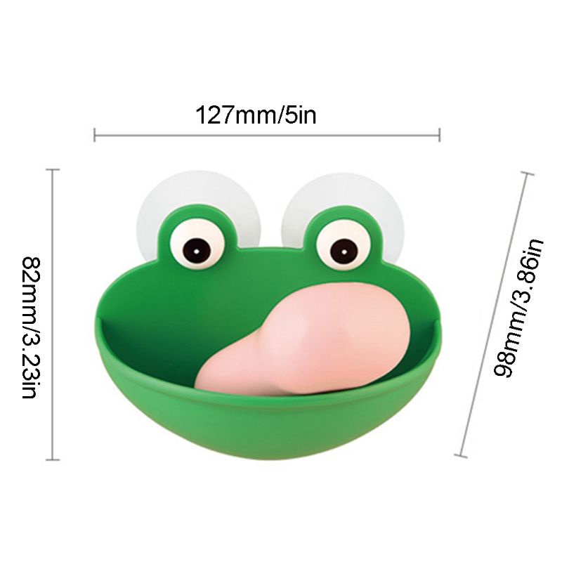 Giá Đỡ Xà Phòng Hình Chú Ếch May Mắn Có Giác Hút Cho Nhà Bếp Nhà Tắm