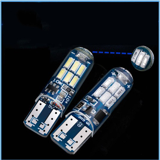 Đèn Led T10 4014 W5W Siêu Sáng Cho Xe Hơi