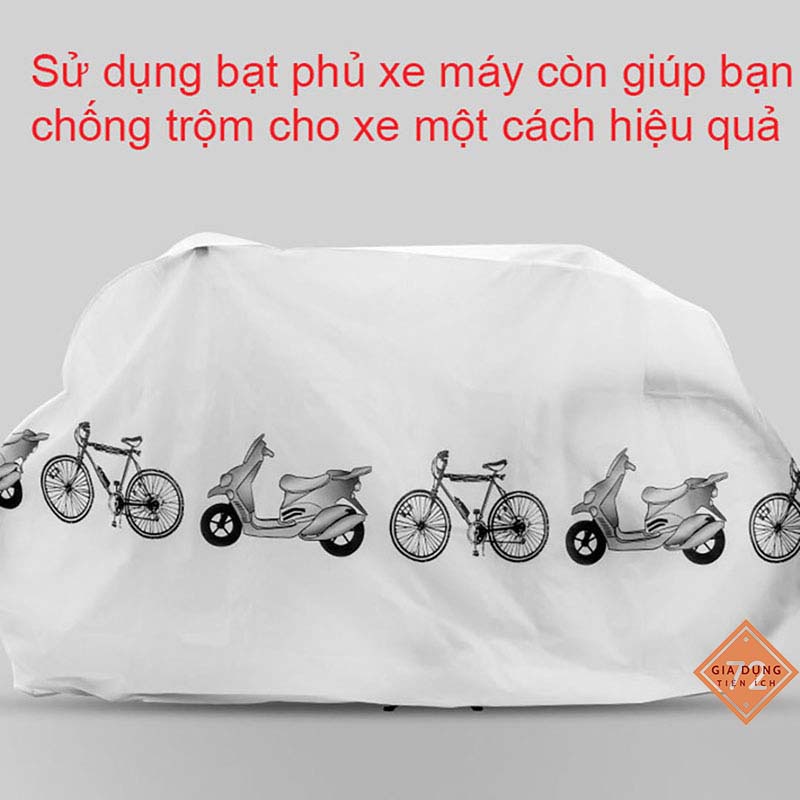 Bao Phủ/Trùm Xe Máy Chống Mưa/Nắng Cực Tiện Lợi