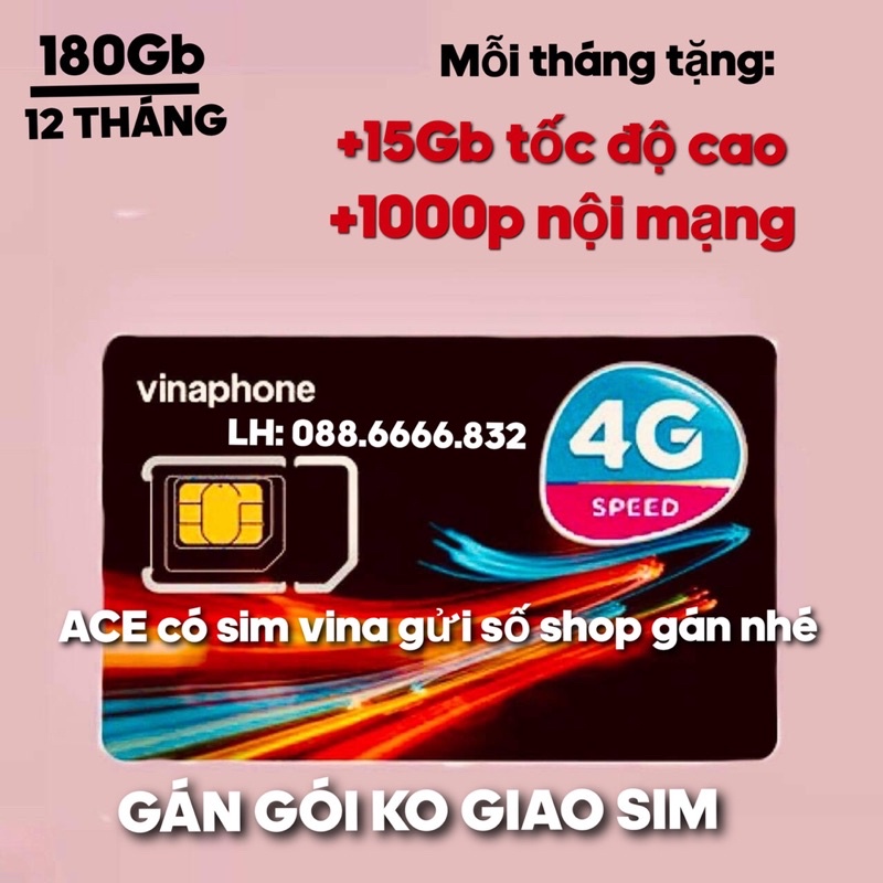 SIM VINA VÀO MẠNG 12 THÁNG KHÔNG NẠP TIỀN ( 60gb-180Gb-360gb- 840Gb)